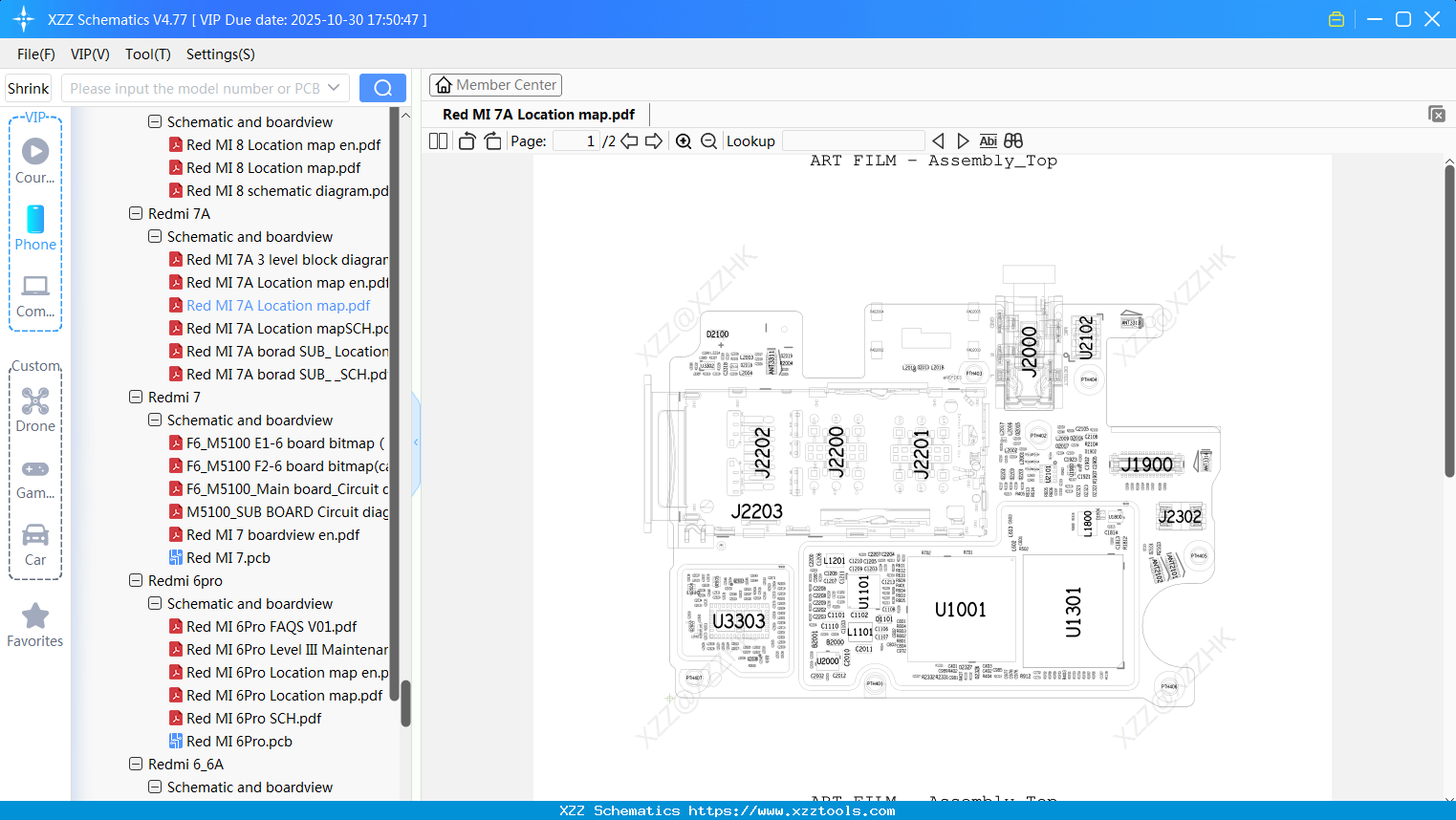 Xiaomi Redmi 7A Location Map